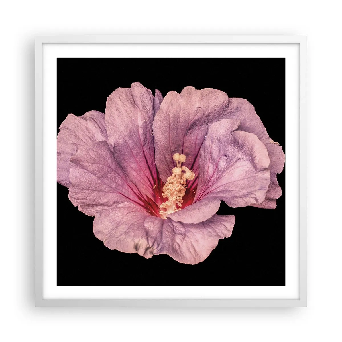 Affiche dans un cadre blanc - Poster - Directement au coeur - 60x60 cm