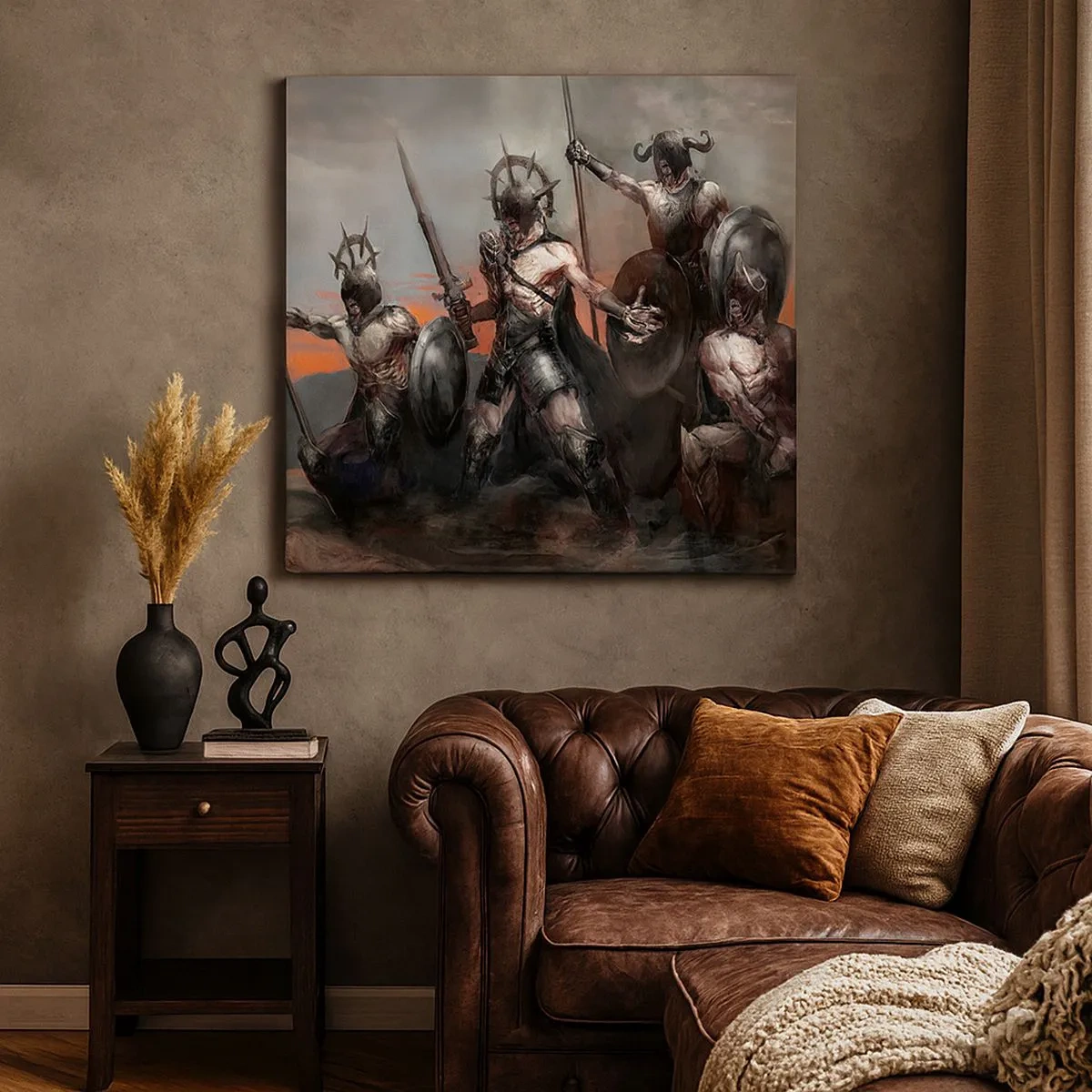 Impression sur toile - Image sur toile - Avec ou sur un bouclier - 30x30 cm