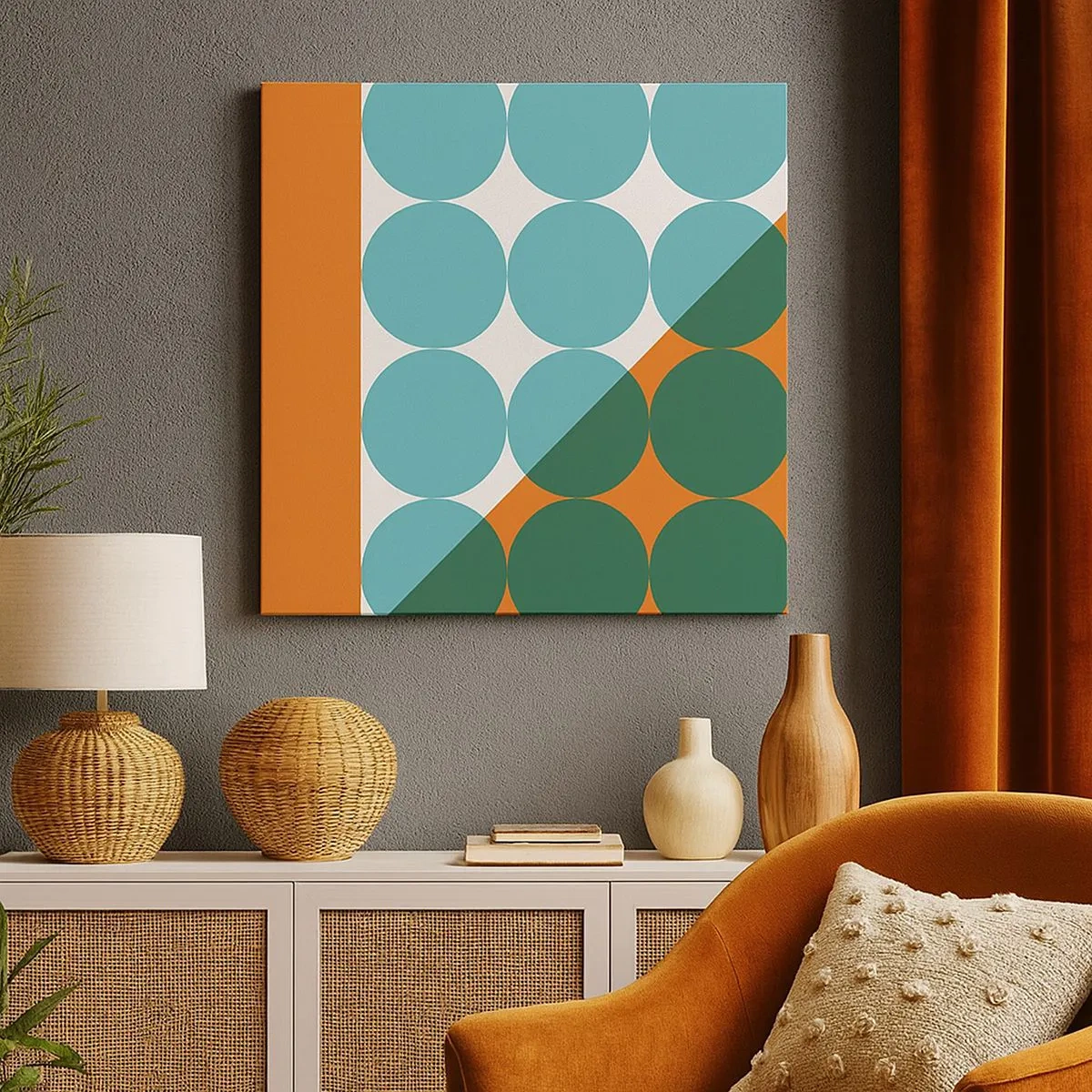 Impression sur toile - Image sur toile - En haut et en diagonale - 30x30 cm