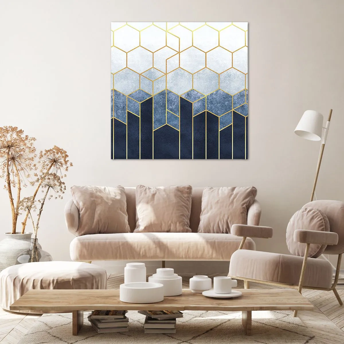 Impression sur toile - Image sur toile - Composition en rythme syncopé - 50x50 cm