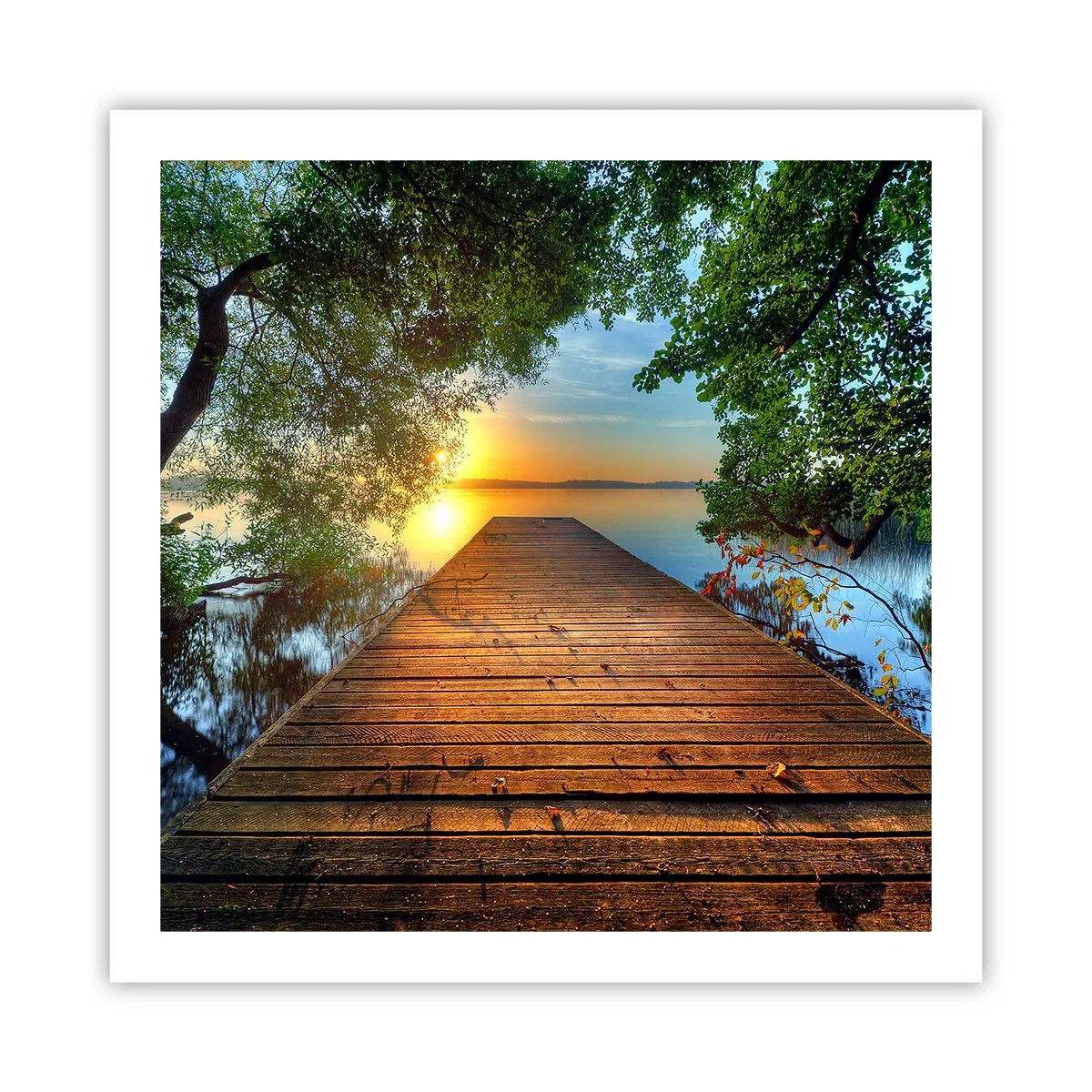 Affiche - Poster - Prenez votre temps, asseyez-vous - 60x60 cm