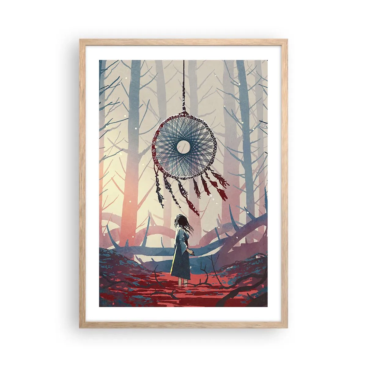 Affiche dans un chêne clair - Poster - Rituel secret du bonheur - 50x70 cm