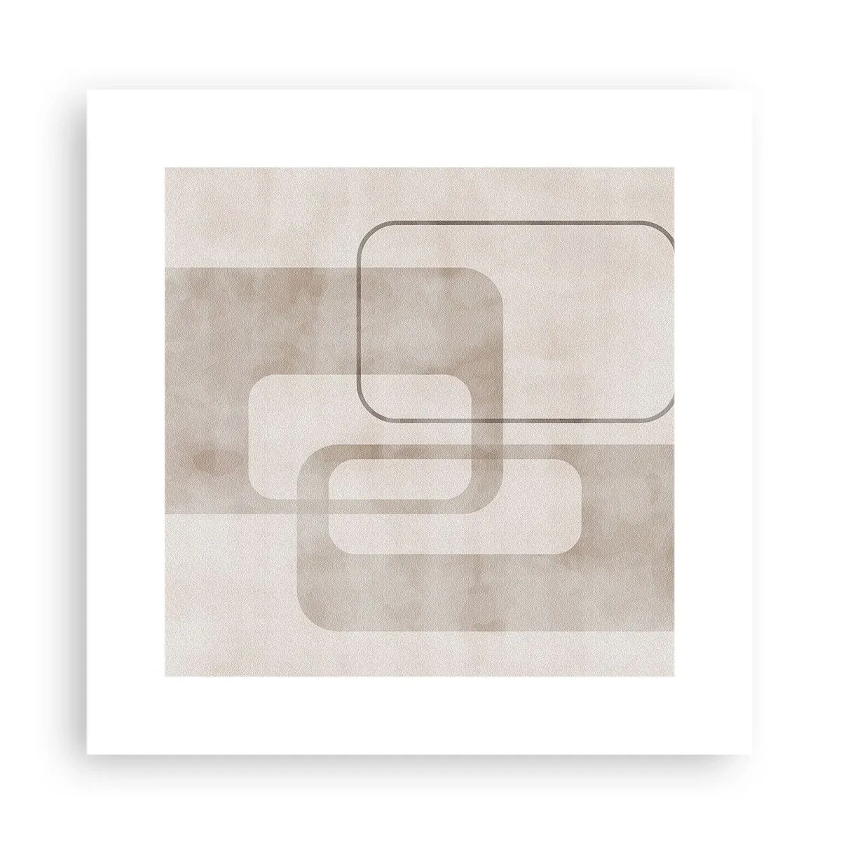 Affiche - Poster - Fugue géométrique - 30x30 cm