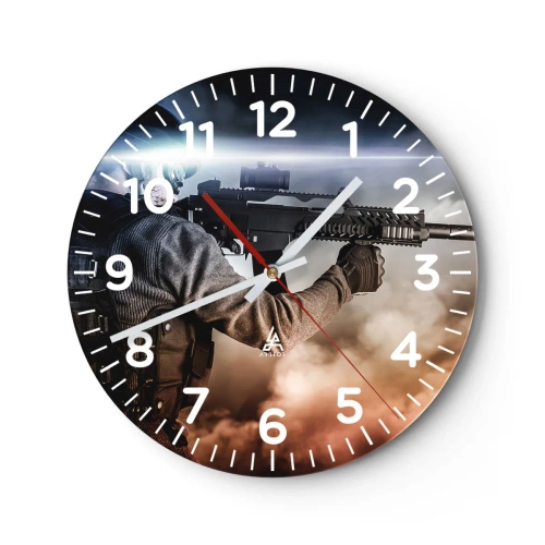 Horloge murale - Pendule murale - Tout simplement un héros - 30x30 cm