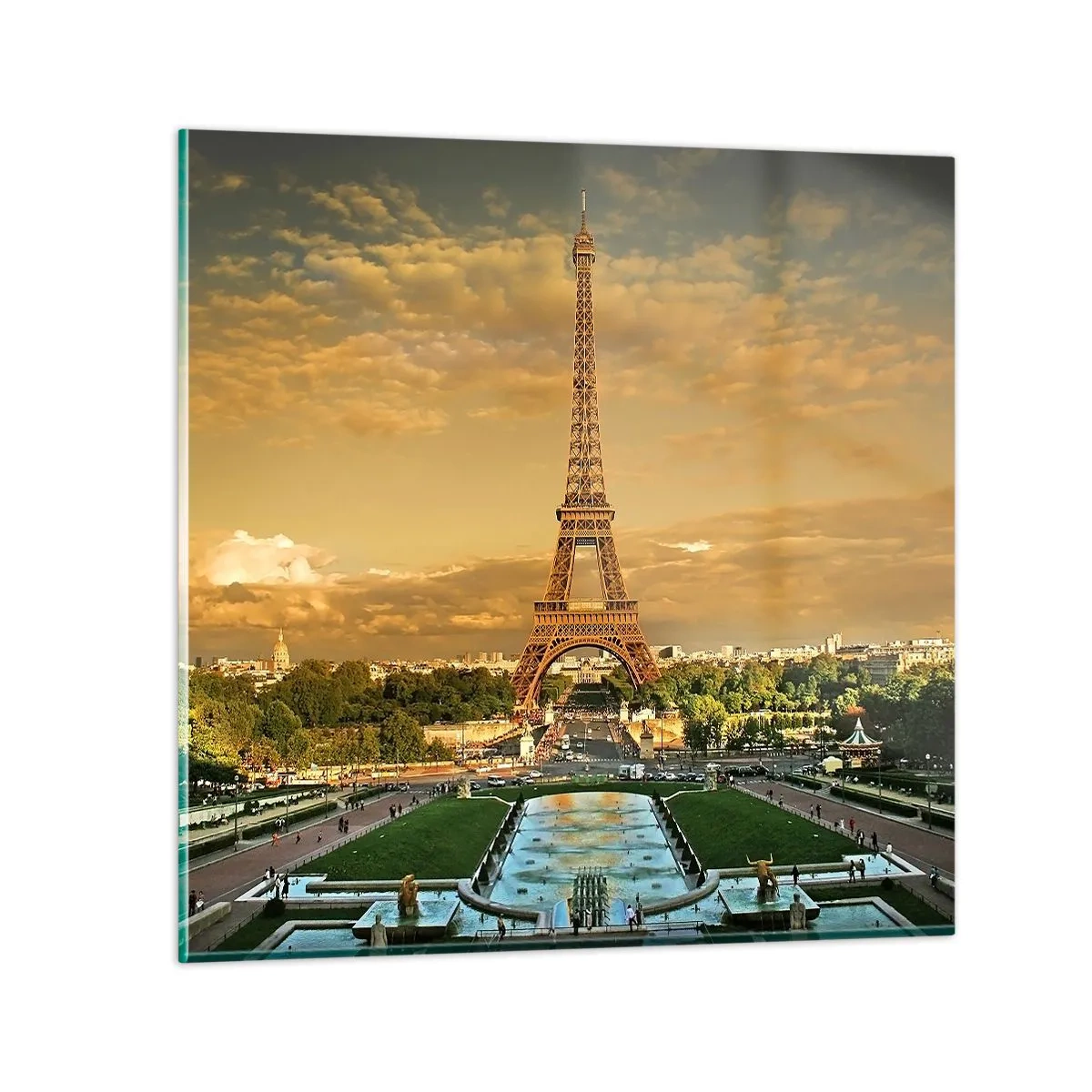 Impression sur verre - Image sur verre - La reine de Paris - 60x60 cm