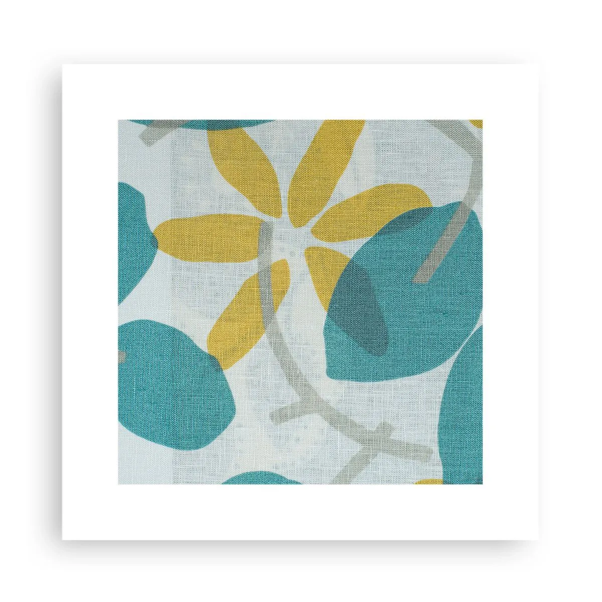 Affiche - Poster - Wśród lazurowych liści - 30x30 cm