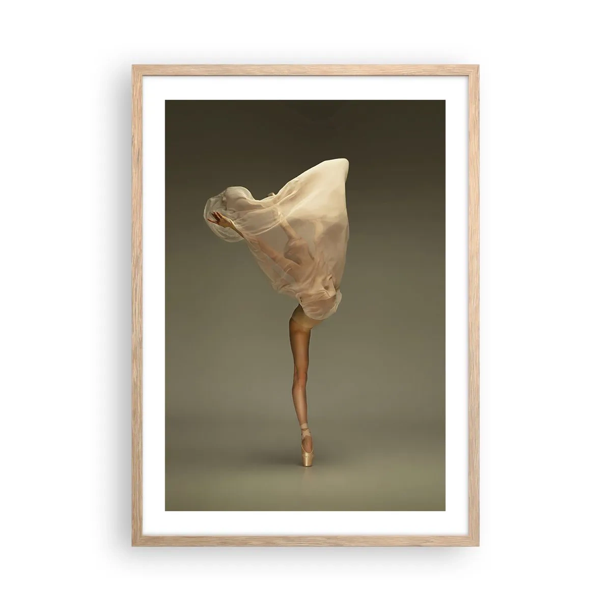 Affiche dans un chêne clair - Poster - Il va bientôt s'envoler - 50x70 cm