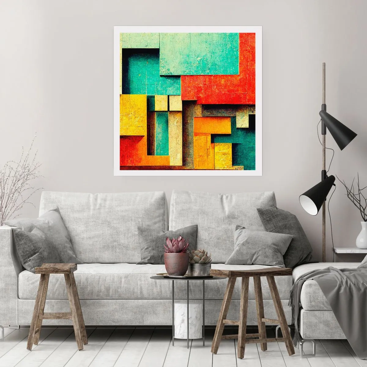 Affiche - Poster - Festival des angles droits - 40x40 cm