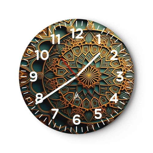 Horloge murale - Pendule murale - Dans une ambiance arabe - 40x40 cm