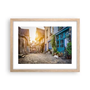 Affiche dans un chêne clair - Poster - Aux confins du monde - 40x30 cm