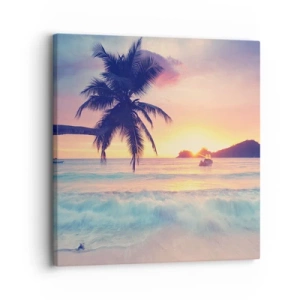 Impression sur toile - Image sur toile - Une soirée à la baie - 30x30 cm