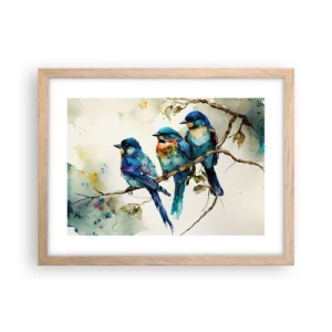 Affiche dans un chêne clair - Poster - A-t-il été offensé ? - 40x30 cm