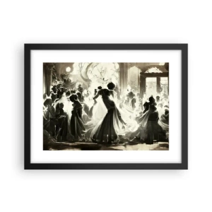 Affiche dans un cadre noir - Poster - La grande mascarade - 40x30 cm