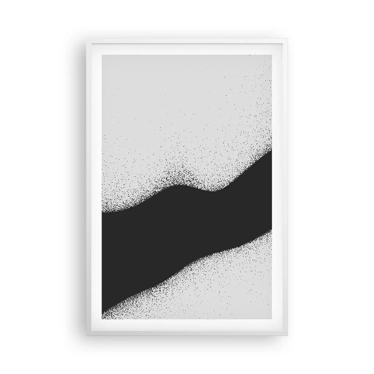 Affiche dans un cadre blanc - Poster - Équilibre fluide - 61x91 cm