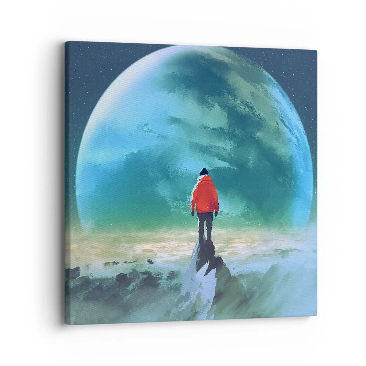 Impression sur toile - Image sur toile - Explorateur de la nouvelle terre - 30x30 cm