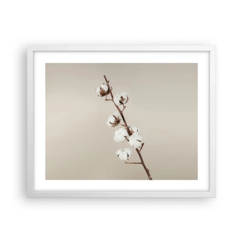 Affiche dans un cadre blanc - Poster - A la source de la douceur - 50x40 cm