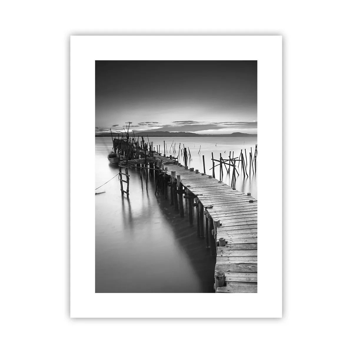 Affiche - Poster - La paix d'un rivage oublié - 30x40 cm