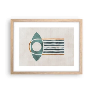 Affiche dans un chêne clair - Poster - Signes et rituels - 40x30 cm