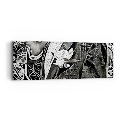 Impression sur toile - Image sur toile - Seulement en apparence un homme froid - 90x30 cm