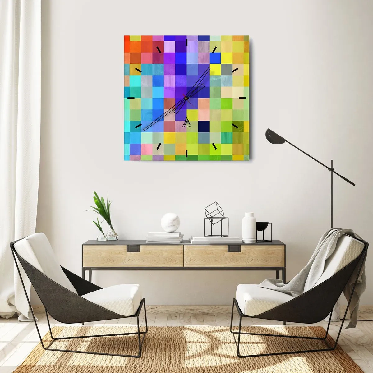 Horloge murale - Pendule murale - Tous différents, tous égaux - 40x40 cm