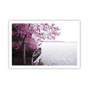 Affiche - Poster - Dans un silence rose - 91x61 cm