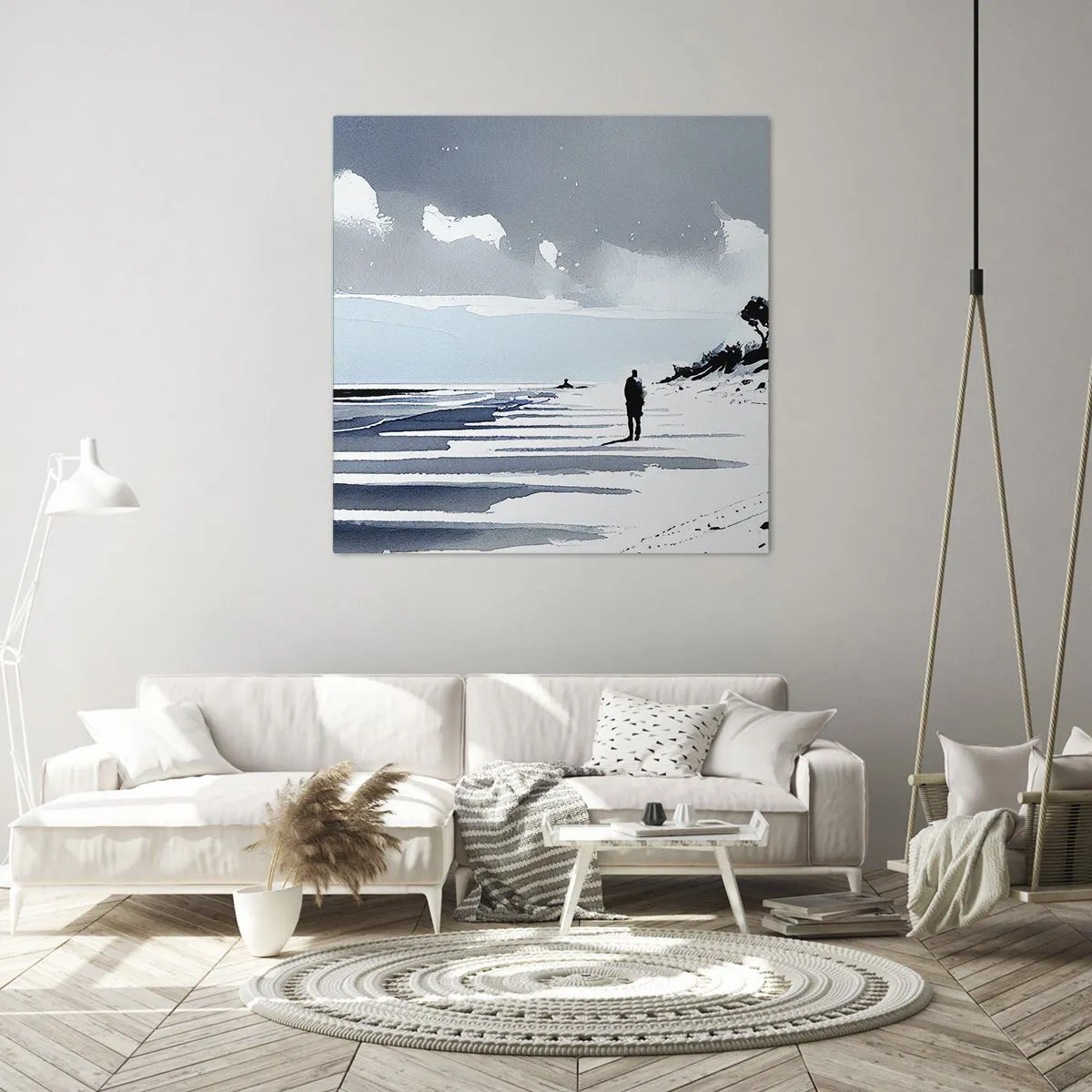 Impression sur toile - Image sur toile - Seul à seul - 30x30 cm
