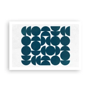 Affiche - Poster - Cercles et demi-cercles - 91x61 cm