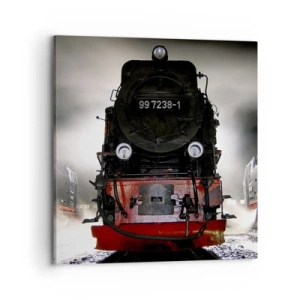 Impression sur toile - Image sur toile - Il se lève et siffle, halète et souffle - 70x70 cm