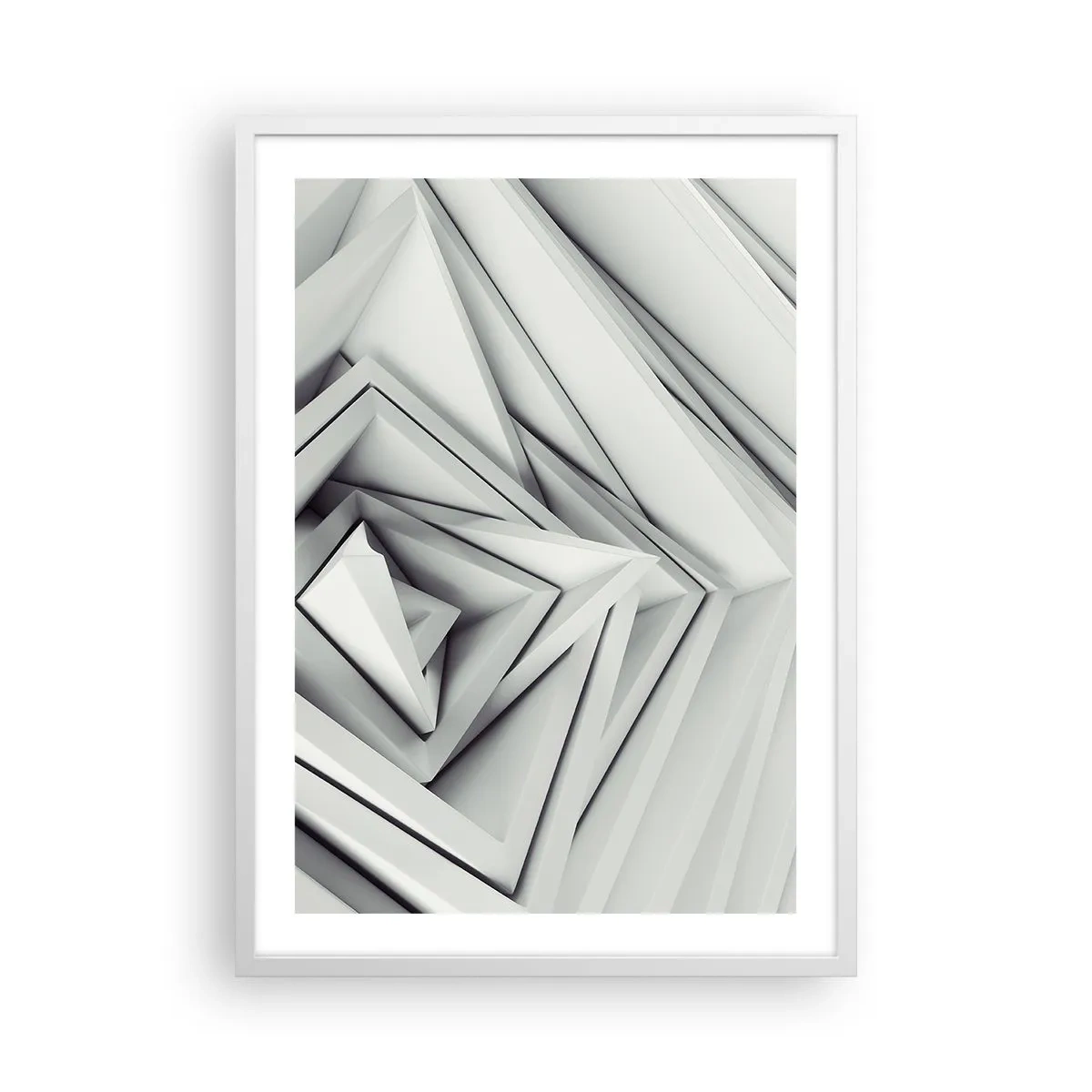 Affiche dans un cadre blanc - Poster - Bourgeon d’angles vifs - 50x70 cm