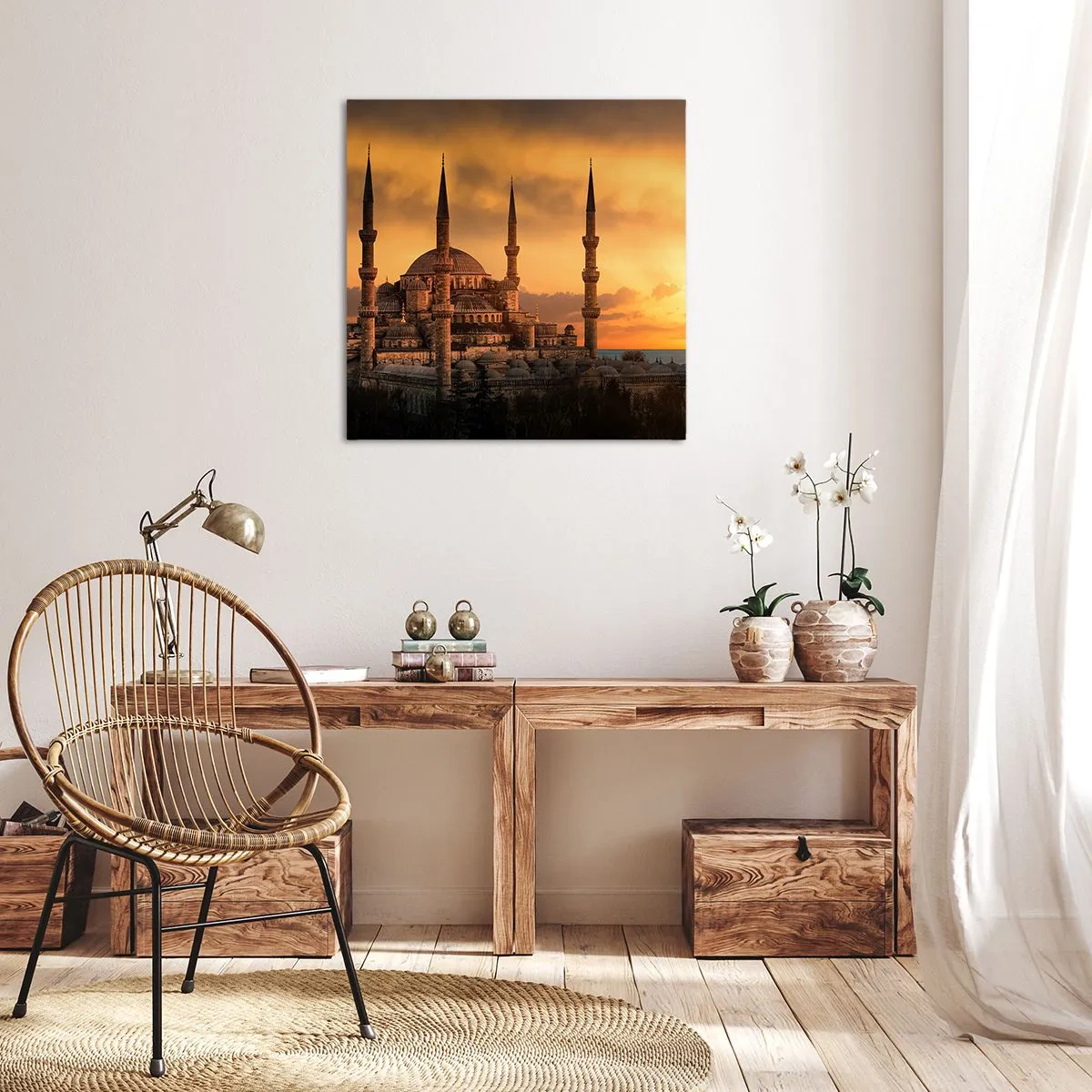 Impression sur toile - Image sur toile - Dieu est grand - 40x40 cm