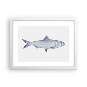 Affiche dans un cadre blanc - Poster - Salutations des mers du nord - 40x30 cm