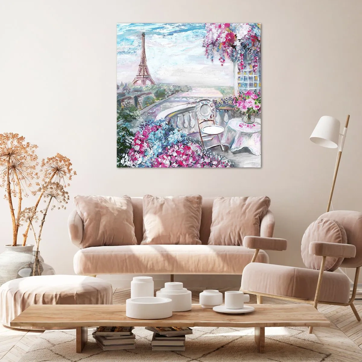 Impression sur toile - Image sur toile - C'est le plus beau ici en mai - 50x50 cm