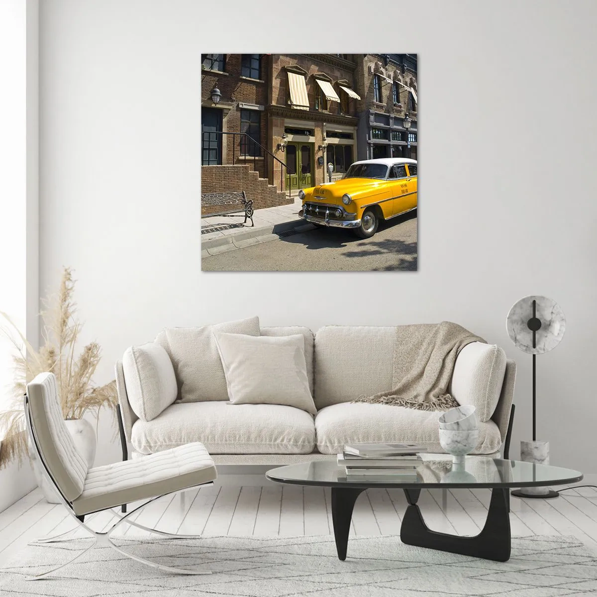 Impression sur verre - Image sur verre - Il y a longtemps en Amérique - 70x70 cm