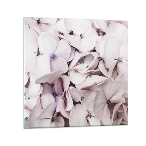 Impression sur verre - Image sur verre - Dans un flot de fleurs - 40x40 cm