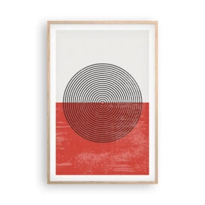 Affiche dans un chêne clair - Poster - Dans le mille - 61x91 cm