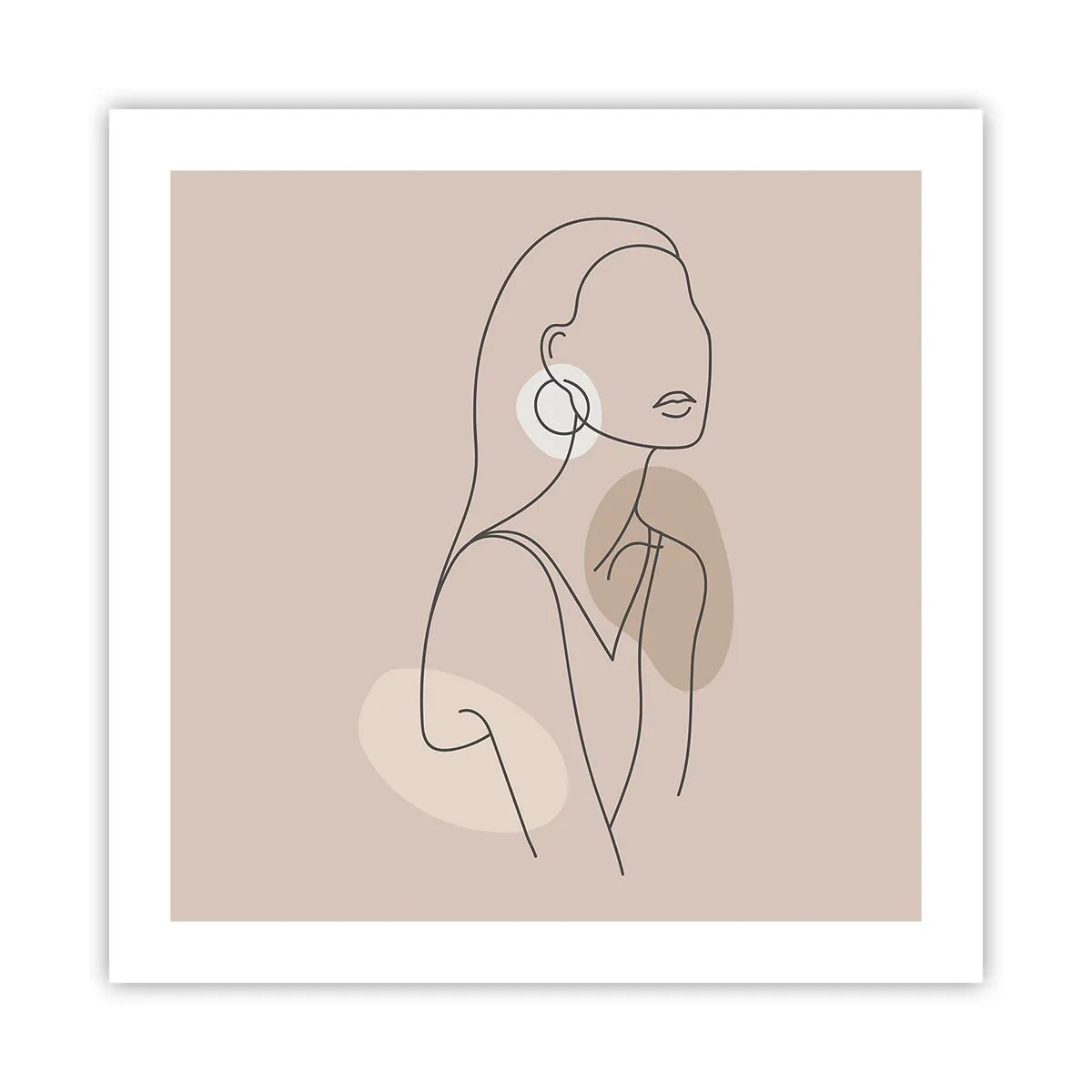 Affiche - Poster - Icone féminin - 50x50 cm