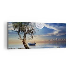 Impression sur toile - Image sur toile - Est-ce la fin ou le début ? - 100x40 cm