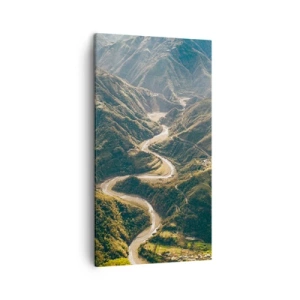 Impression sur toile - Image sur toile - Directement du coeur des montagnes - 45x80 cm