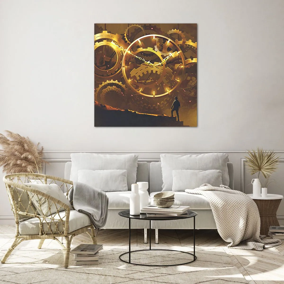 Impression sur verre - Image sur verre - À la source du temps - 70x70 cm