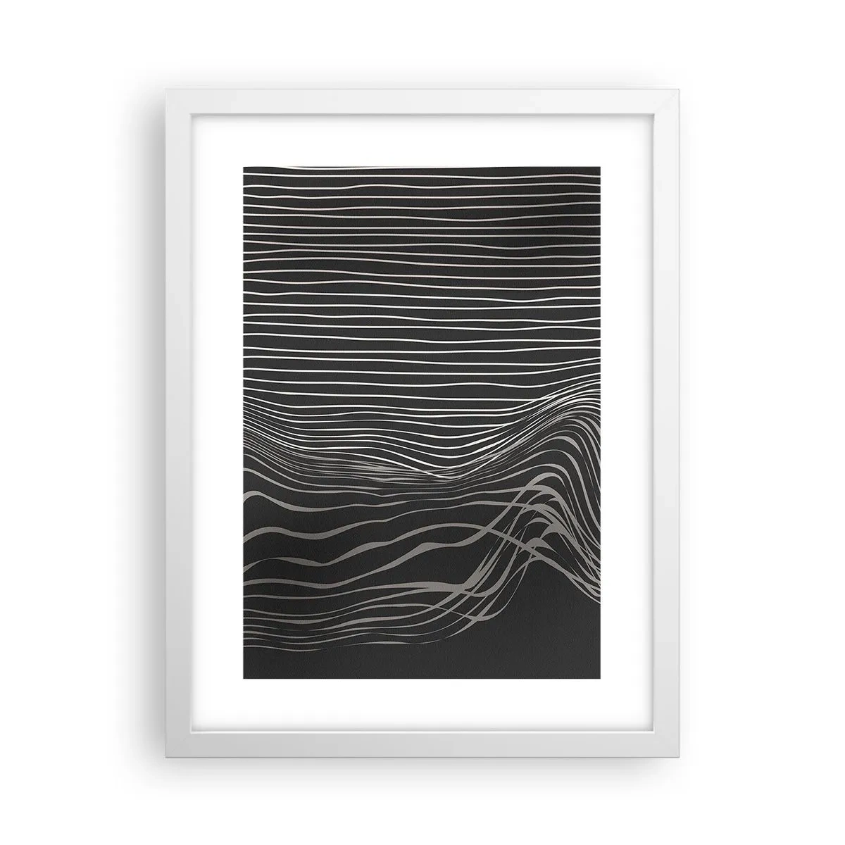 Affiche dans un cadre blanc - Poster - Rythme et accent - 30x40 cm