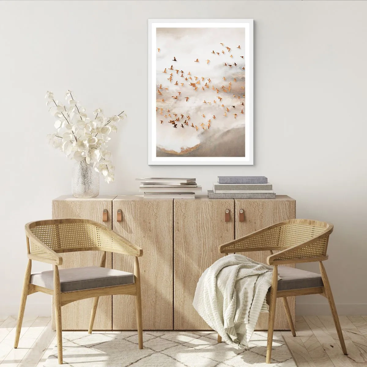 Affiche dans un cadre blanc - Poster - Il est l'heure… - 70x100 cm