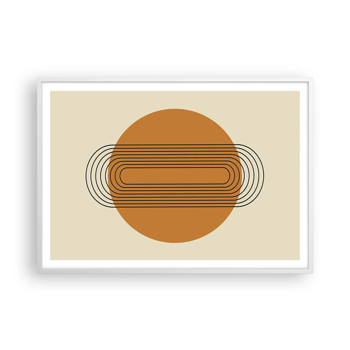 Affiche dans un cadre blanc - Poster - Plan idéal - 100x70 cm