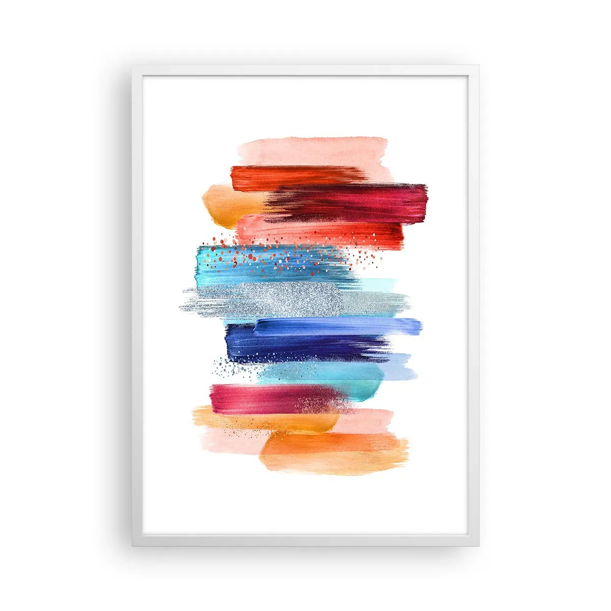 Affiche dans un cadre blanc - Poster - En haut et en bas - 50x70 cm