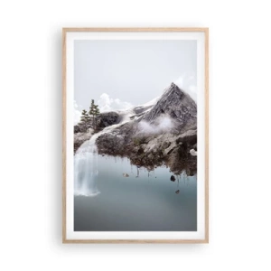 Affiche dans un chêne clair - Poster - L'oeil du surréaliste - 61x91 cm