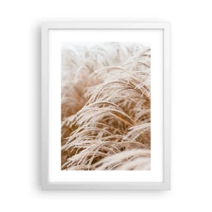 Affiche dans un cadre blanc - Poster - Prosternez-vous devant le soleil d'automne - 30x40 cm