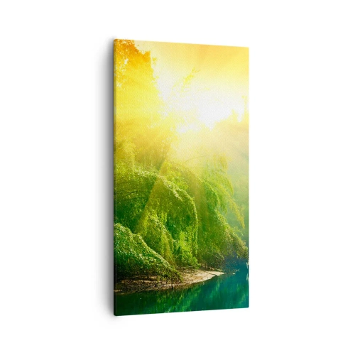 Impression sur toile - Image sur toile - Se noyer au soleil et à l'ombre - 55x100 cm