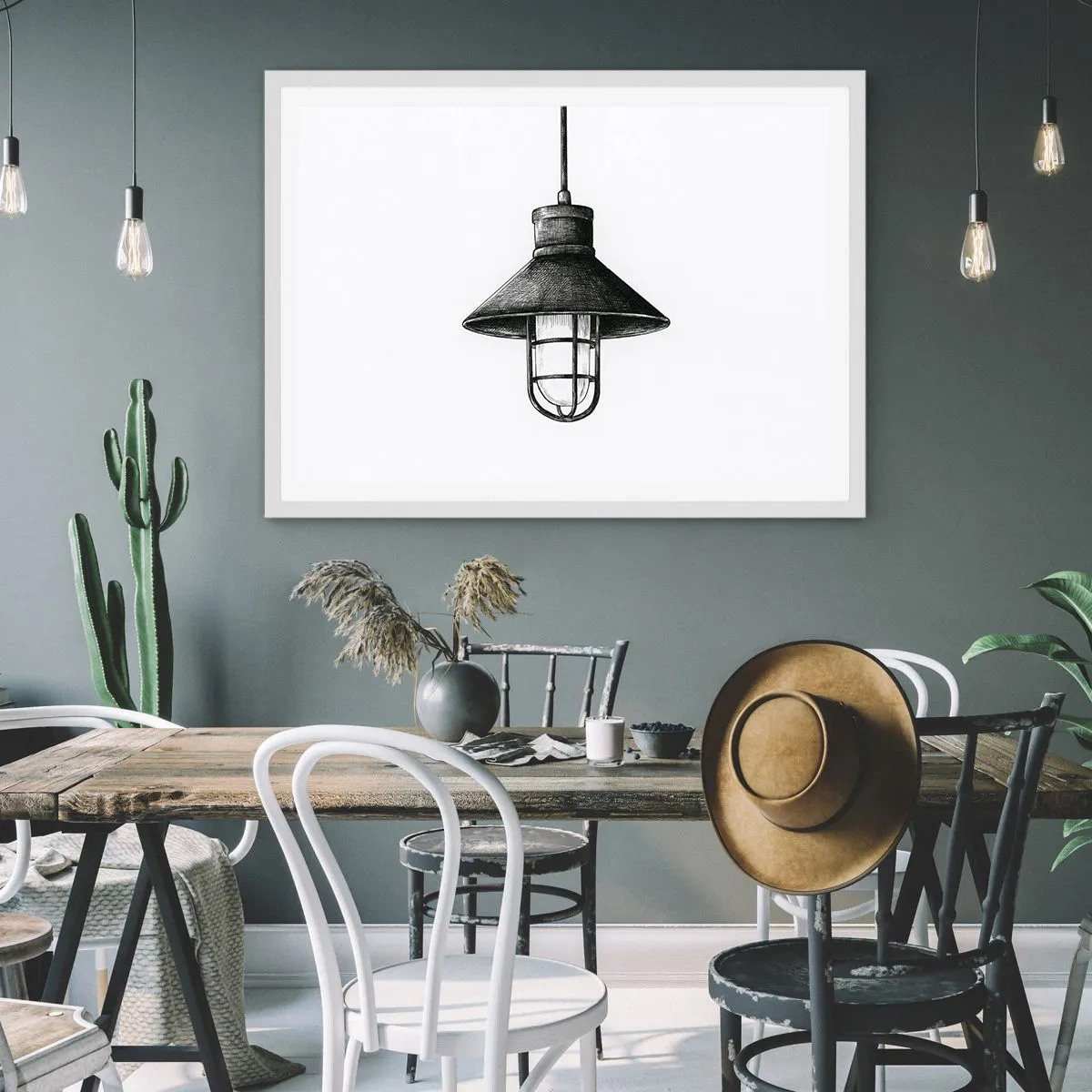 Affiche dans un cadre blanc - Poster - Comme il y a des années… - 70x50 cm