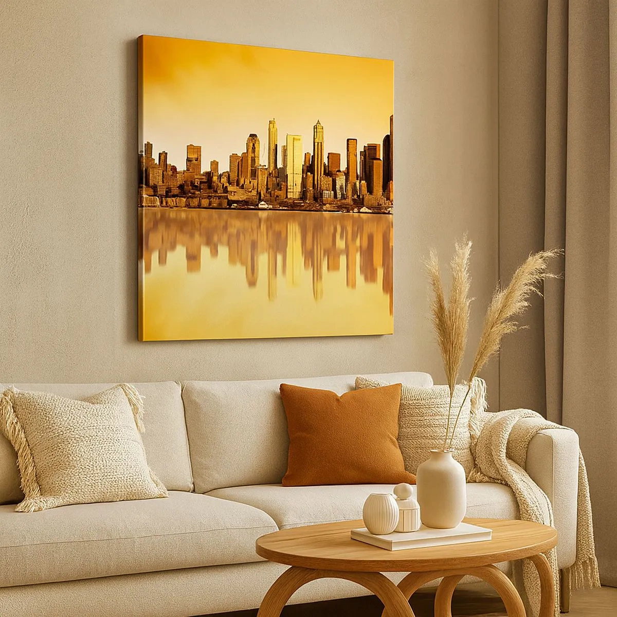 Impression sur toile - Image sur toile - Le silence de la métropole - 30x30 cm