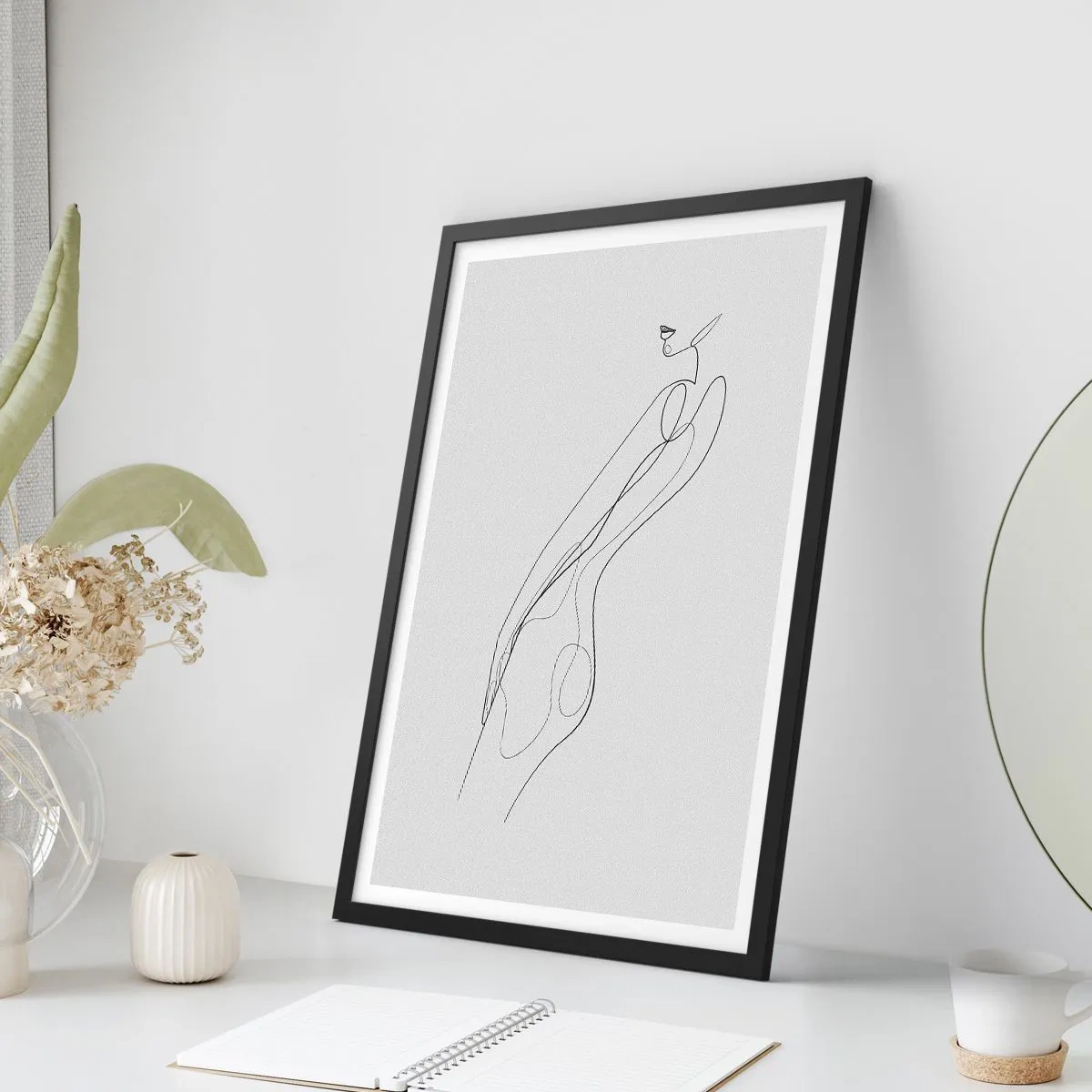 Affiche dans un cadre noir - Poster - Juste une promesse - 40x50 cm