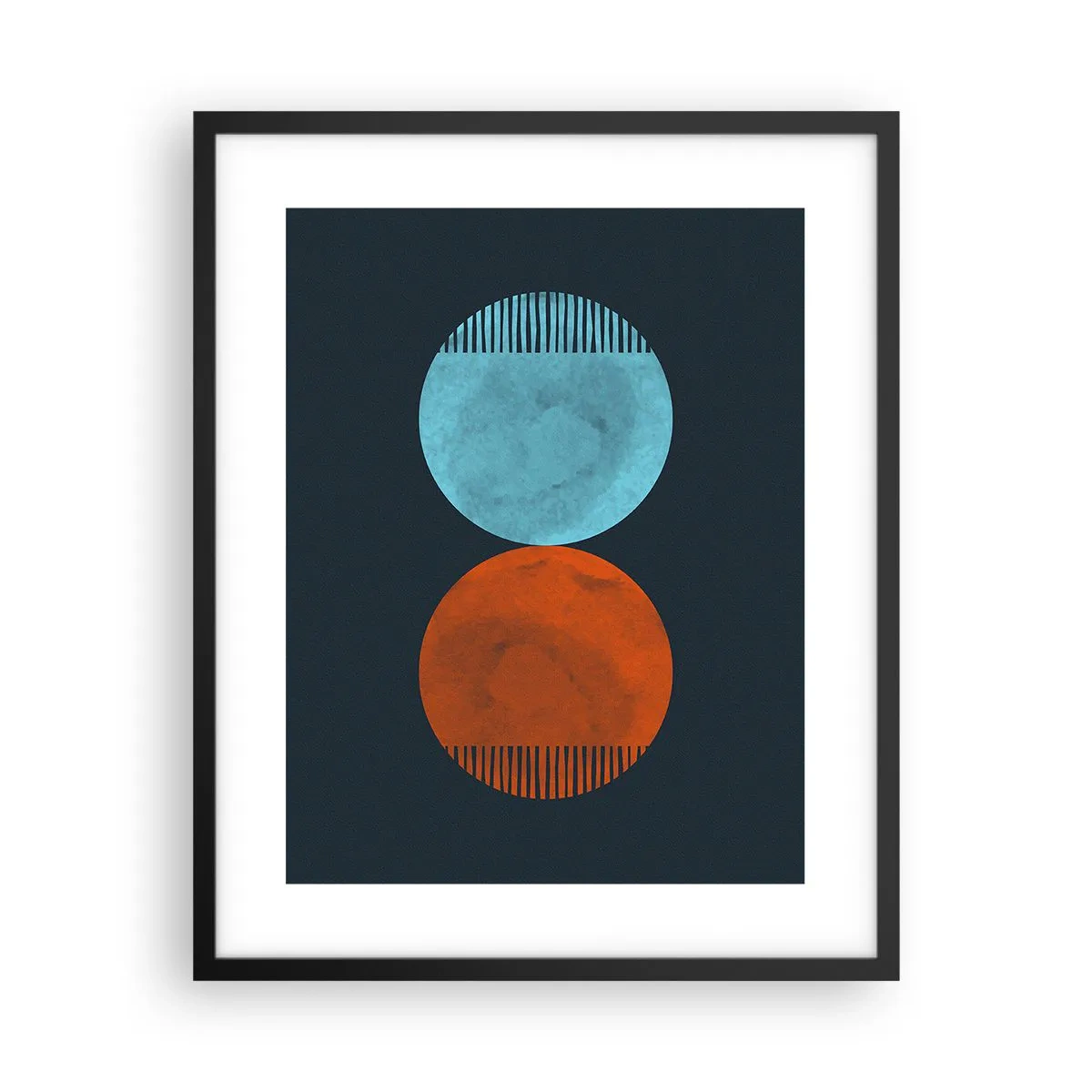 Affiche dans un cadre noir - Poster - Seulement la géométrie ? - 40x50 cm